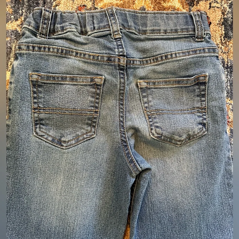 Osh Kosh kids blue denim classic style jeans size 6 regular adjustable waist
